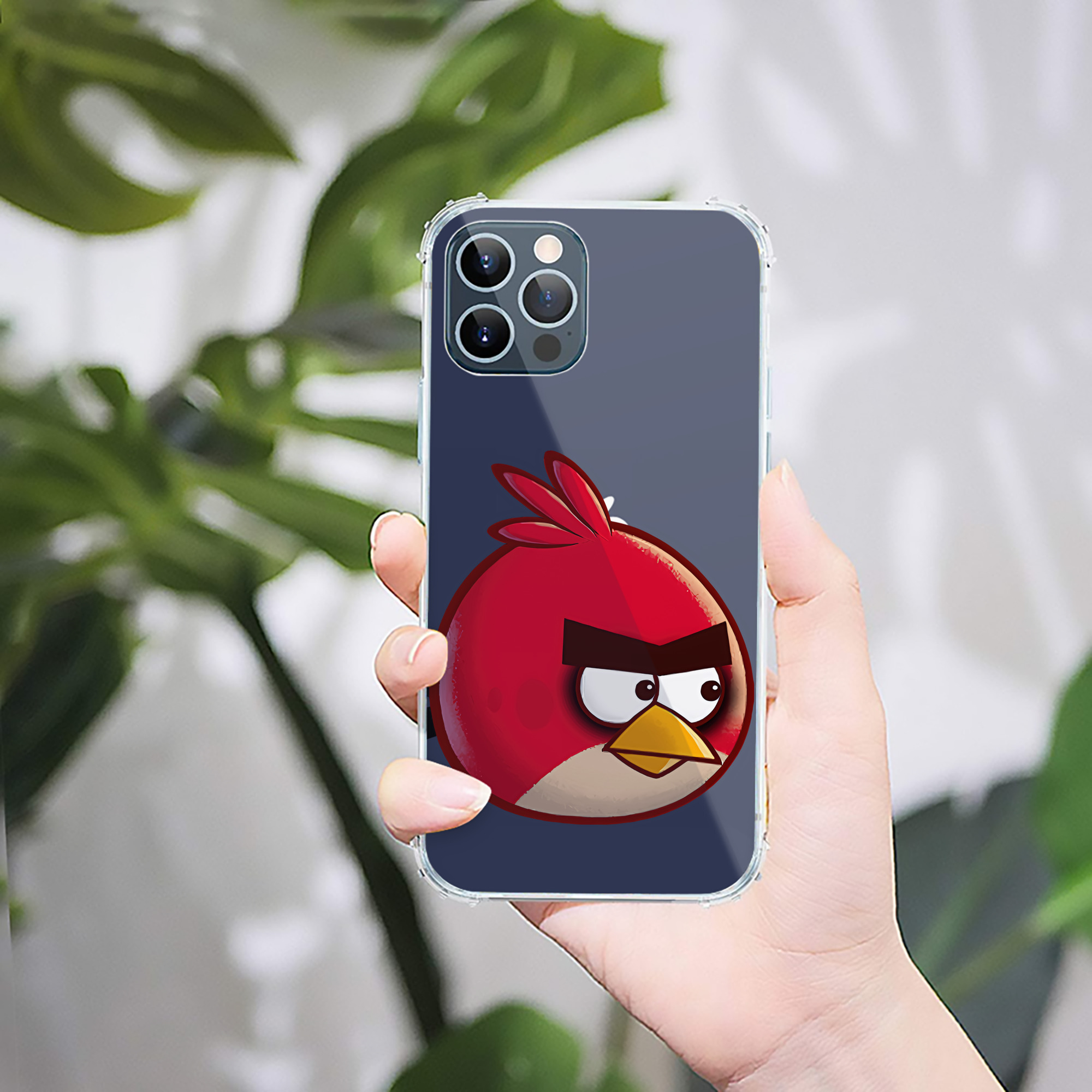 （画像用） Angry Birds アングリーバード 【iPhone 12シリーズ対応】透明スマホケース（クリアソフトケース）